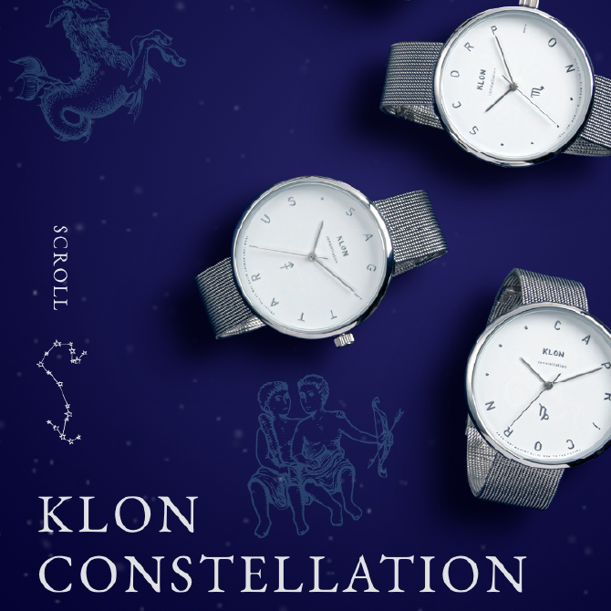 弊社オリジナルブランド「KLON（クローン）」星座をモチーフにした腕時計特設LP制作
