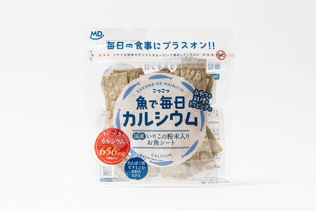 パッケージ制作事例_株式会社MDホールディングス_魚で毎日カルシウム